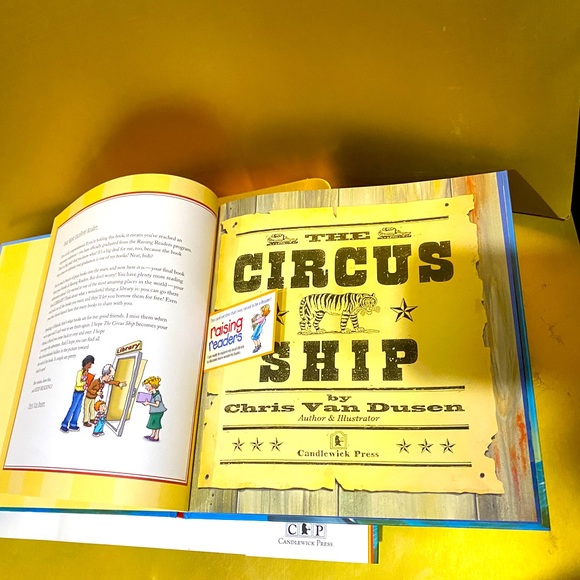 THE CIRCUS SHIP HARDCOVER BOOK w/DUST JACKET NEW CHRIS VAN DUSEN BEAUTIFUL COLOR - Picture 2 of 16